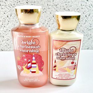 Bath & Body Works Bright Christmas Morning Body Wash & Moisturizer - NEW